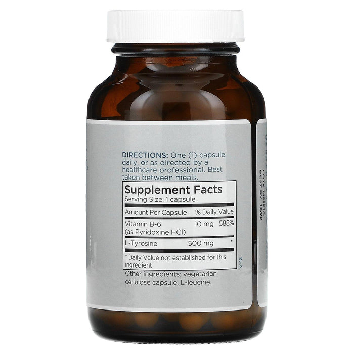 Metabolic Maintenance, L-Tyrosine, 500 mg, 100 Capsules - HealthCentralUSA