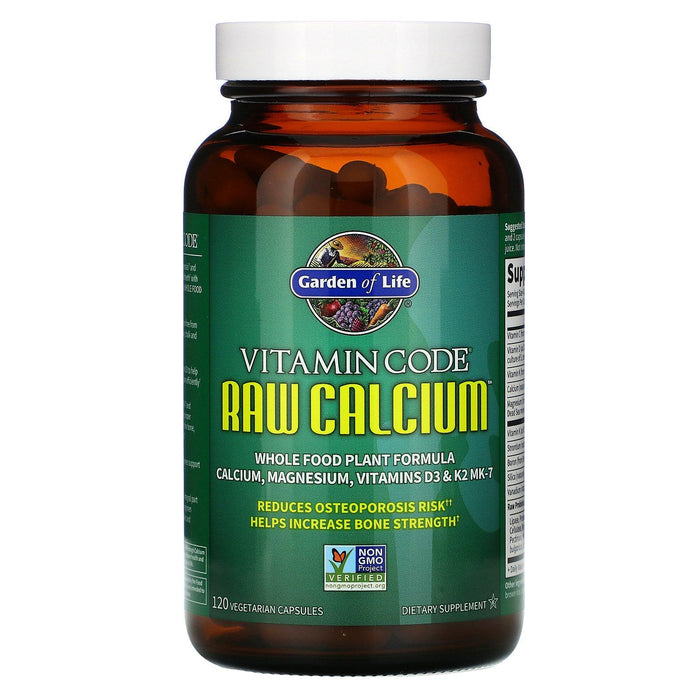 Garden of Life, Vitamin Code, RAW Calcium, 120 Vegetarian Capsules - HealthCentralUSA