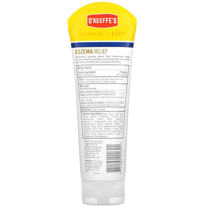 O'Keeffe's, Eczema Relief, Body Cream, 8 oz (227 g) - HealthCentralUSA