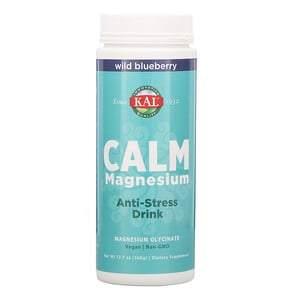 KAL, Calm Magnesium, Anti-Stress Drink, Wild Blueberry, 12.7 oz (360 g) - HealthCentralUSA