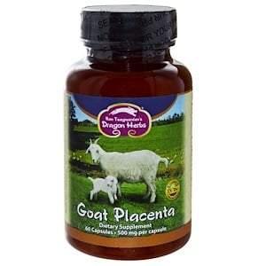 Dragon Herbs, Goat Placenta, 500 mg, 60 Capsules - HealthCentralUSA