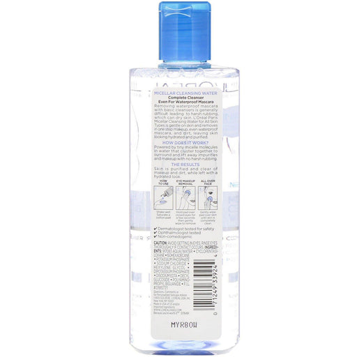 L'Oreal, Micellar Cleansing Water, All Skin Types, 13.5 fl oz (400 ml) - HealthCentralUSA