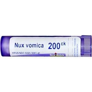 Boiron, Single Remedies, Nux Vomica, 200CK, Approx 80 Pellets - HealthCentralUSA