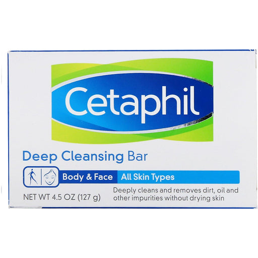 Cetaphil, Deep Cleansing Bar, 4.5 oz (127 g) - HealthCentralUSA