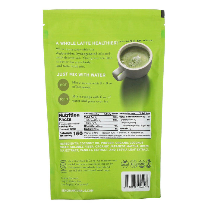 Sencha Naturals, Vegan Matcha Latte, Original, 8.5 oz (240 g) - HealthCentralUSA