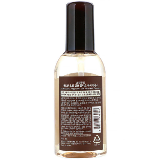 Skinfood, Argan Oil Silk Plus, Hair Essence, 3.38 fl oz (100 ml) - HealthCentralUSA