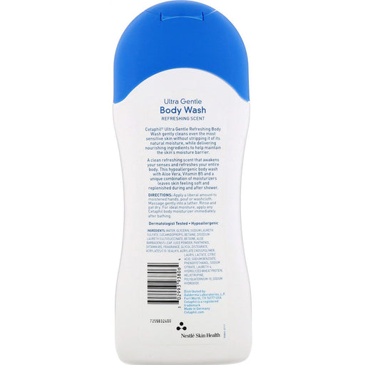 Cetaphil, Ultra Gentle, Refreshing Body Wash, Refreshing Scent, 16.9 fl oz (500 ml) - HealthCentralUSA