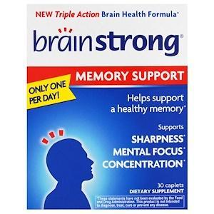 BrainStrong, Memory Support, 30 Caplets - HealthCentralUSA