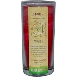 Aloha Bay, Chakra Energy Candle, Money, Cassia • Clove • Nutmeg, 11 oz - HealthCentralUSA