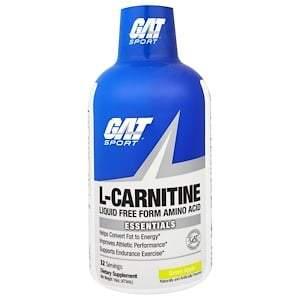GAT, L-Carnitine, Amino Acid, Free Form, Green Apple, 16 oz (473 ml) - HealthCentralUSA