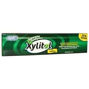 Epic Dental, Xylitol Sweetened, Spearmint Toothpaste with Fluoride, 4.9 oz - HealthCentralUSA