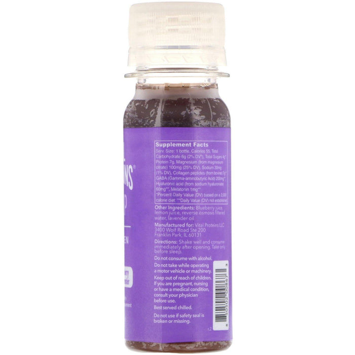 Vital Proteins, Collagen Shot, Sleep, Blueberry & Lavender, 2 fl oz (59 ml) - HealthCentralUSA