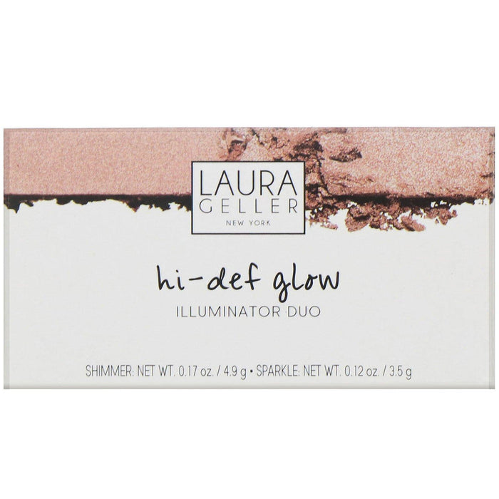 Laura Geller, Hi-Def Glow, Illuminator Duo, Bed of Roses, 0.29 oz (8.4 g) - HealthCentralUSA