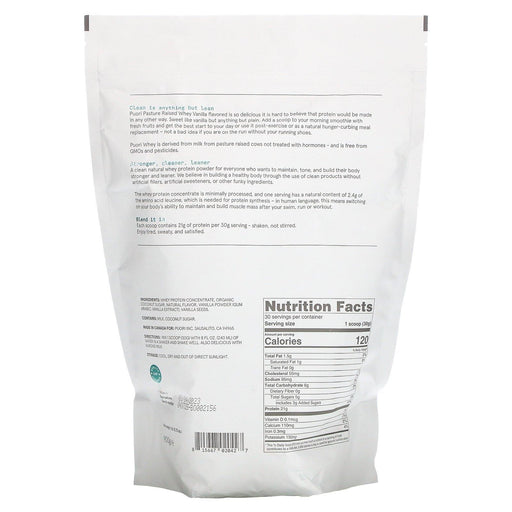 Puori, PW1, Pasture Raised Whey Protein Powder, Bourbon Vanilla, 1.98 lb (900 g) - HealthCentralUSA