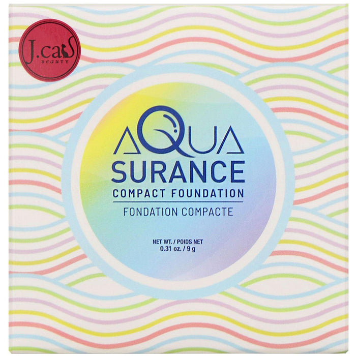J.Cat Beauty, Aquasurance Compact Foundation, ACF101 Ivory, 0.31 oz (9 g) - HealthCentralUSA