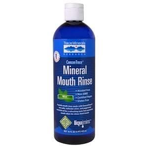Trace Minerals Research, ConcenTrace Mineral Mouth Rinse, Mint, 16 fl oz (473 ml) - HealthCentralUSA