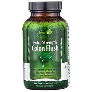 Irwin Naturals, Colon Flush, Extra Strength, 60 Liquid Soft-Gels - HealthCentralUSA