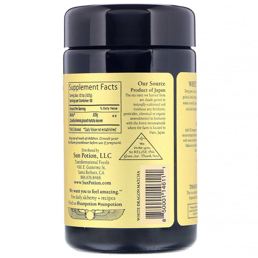 Sun Potion, Wild Cultivated, White Dragon Matcha, Ceremonial Grade, Green Tea Powder, 1.94 oz (55 g) - HealthCentralUSA