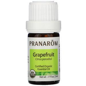 Pranarom, Essential Oil, Grapefruit, .17 fl oz (5 ml) - HealthCentralUSA