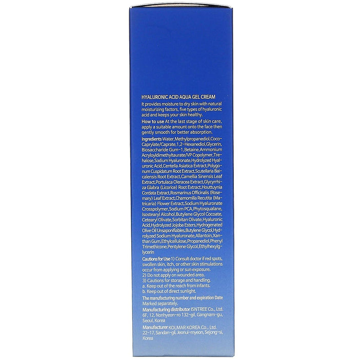 Isntree, Hyaluronic Acid, Aqua Gel Cream, 3.38 fl oz (100 ml) - HealthCentralUSA