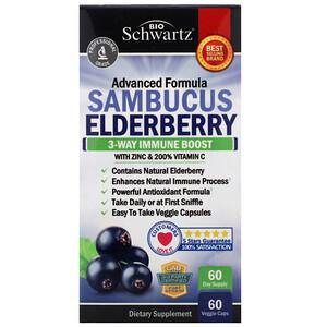 BioSchwartz, Advanced Formula Sambucus Elderberry, 60 Veggie Caps - HealthCentralUSA