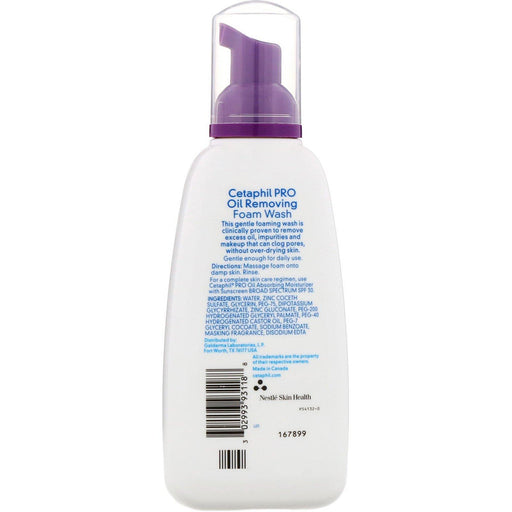 Cetaphil, Pro, Oil Removing Foam Wash, Oily Skin, 8 fl oz (237 ml) - HealthCentralUSA