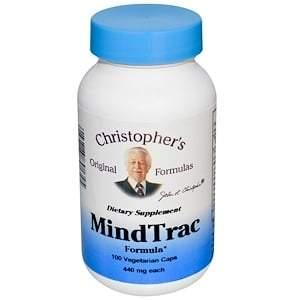 Christopher's Original Formulas, MindTrac Formula, 440 mg, 100 Vegetarian Caps - HealthCentralUSA