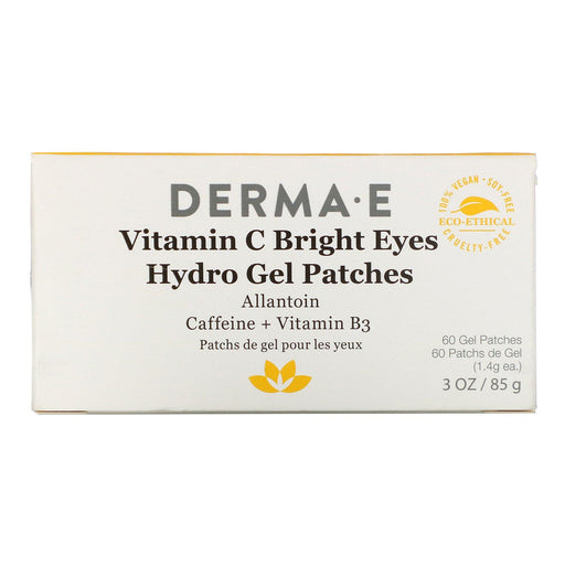 Derma E, Vitamin C Bright Eyes Hydro Gel Patches, 60 Patches, 3 oz (85 g) - HealthCentralUSA