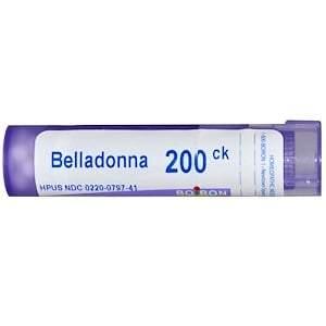 Boiron, Single Remedies, Belladonna, 200CK, Approx 80 Pellets - HealthCentralUSA