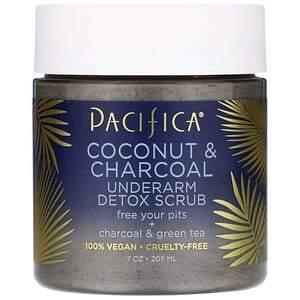 Pacifica, Coconut & Charcoal, Underarm Detox Scrub, 7 oz (205 ml) - HealthCentralUSA