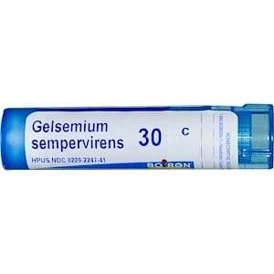 Boiron, Single Remedies, Gelsemium Sempervirens, 30C, Approx 80 Pellets - HealthCentralUSA