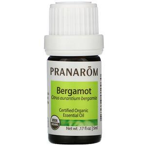 Pranarom, Essential Oil, Bergamot, .17 fl oz (5 ml) - HealthCentralUSA