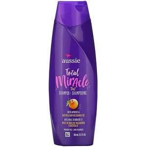 Aussie, Total Miracle, 7 n 1 Shampoo, Apricot & Australian Macadamia Oil, 12.1 fl oz (360 ml) - HealthCentralUSA