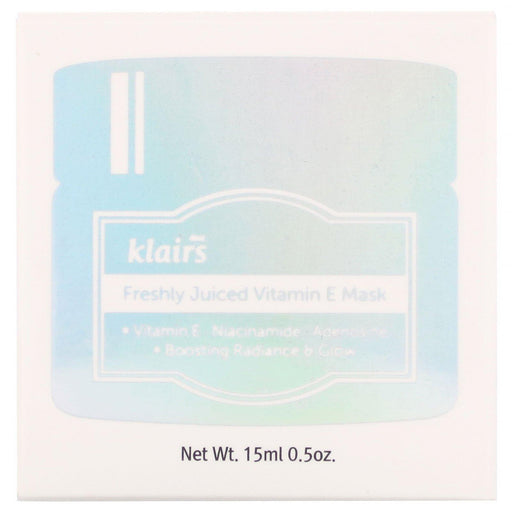 Dear, Klairs, Freshly Juiced Vitamin E Beauty Mask, 0.5 oz (15 ml) - HealthCentralUSA