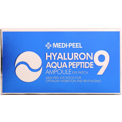 Medi-Peel, Hyaluron Peptide 9, Ampoule Eye Patch, Aqua, 60 Patches - HealthCentralUSA