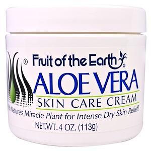 Fruit of the Earth, Aloe Vera Skin Care Cream, 4 oz (113 g) - HealthCentralUSA