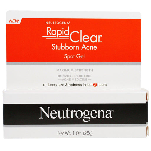 Neutrogena, Rapid Clear, Stubborn Acne Spot Gel, Maximum Strength, 1 oz (28 g) - HealthCentralUSA
