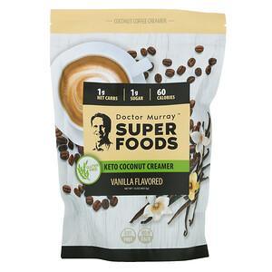 Dr. Murray's, Super Foods, Keto Coconut Creamer, Vanilla, 16 oz (453.5 g) - HealthCentralUSA