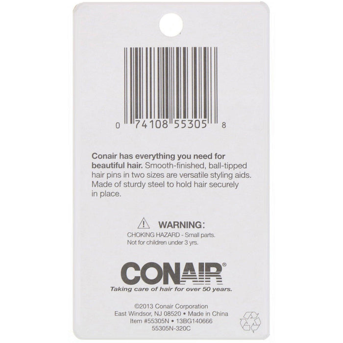 Conair, Hair Pins, Create Up-Dos, Black, 100 Pieces - HealthCentralUSA