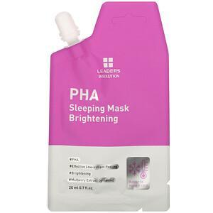 Leaders, PHA Sleeping Beauty Mask, Brightening, 0.7 fl oz (20 ml) - HealthCentralUSA