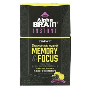 Onnit, AlphaBRAIN Instant, Memory & Focus, Blackberry Lemonade Flavor, 30 Packets, 0.14 oz (3.9 g) Each - HealthCentralUSA
