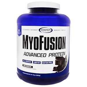 Gaspari Nutrition, MyoFusion, Advanced Protein, Milk Chocolate, 4 lbs (1.81 kg) - HealthCentralUSA