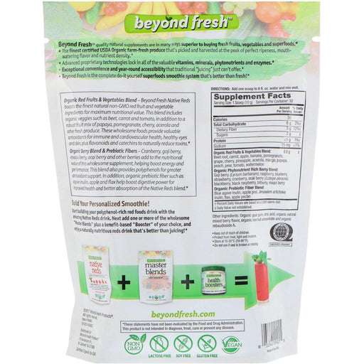 Beyond Fresh, Native Reds, Organic Red Superfood, Natural Berry Flavor, 10.58 oz (300 g) - HealthCentralUSA