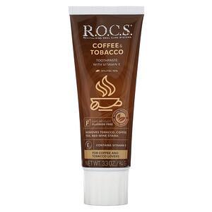 R.O.C.S., Coffee & Tobacco Toothpaste, 3.3 oz (94 g) - HealthCentralUSA