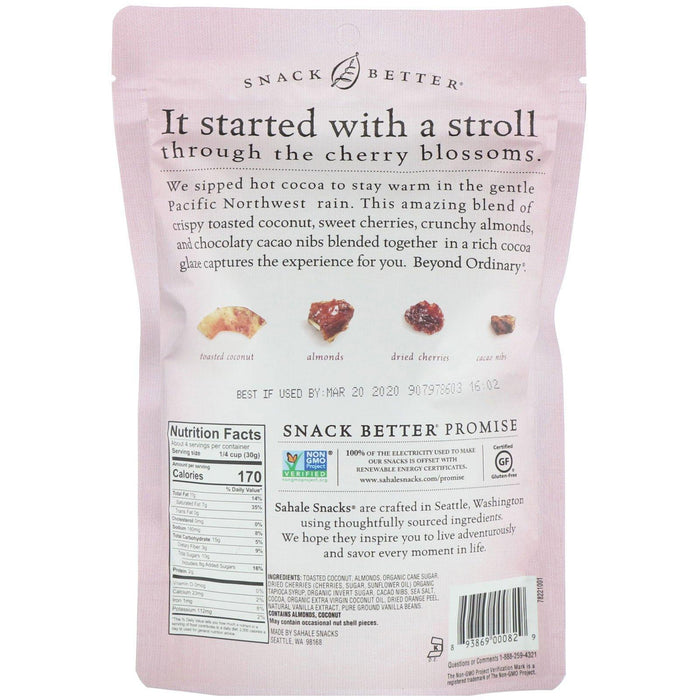 Sahale Snacks, Snack Mix, Cherry Cocoa Almond Coconut , 4.5 oz (128 g) - HealthCentralUSA
