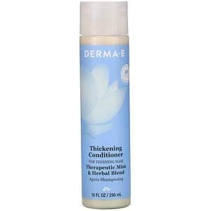 Derma E, Thickening Conditioner, Therapeutic Mint & Herbal Blend, 10 fl oz (296 ml) - HealthCentralUSA