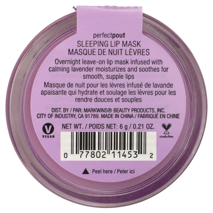 Wet n Wild, Perfect Pout Sleeping Lip Mask, Lavender, 0.21 oz (6 g) - HealthCentralUSA