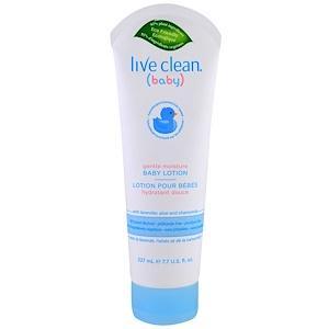 Live Clean, Baby, Gentle Moisture, Baby Lotion, 7.7 fl oz. (227 ml) - HealthCentralUSA