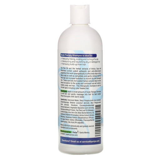 Puriya, Scalp Therapy Shampoo, For All Hair Types, 16 fl oz (473 ml) - HealthCentralUSA