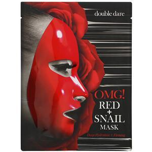Double Dare, Red Snail Beauty Mask, 1 Sheet, 0.92 oz (26 g) - HealthCentralUSA